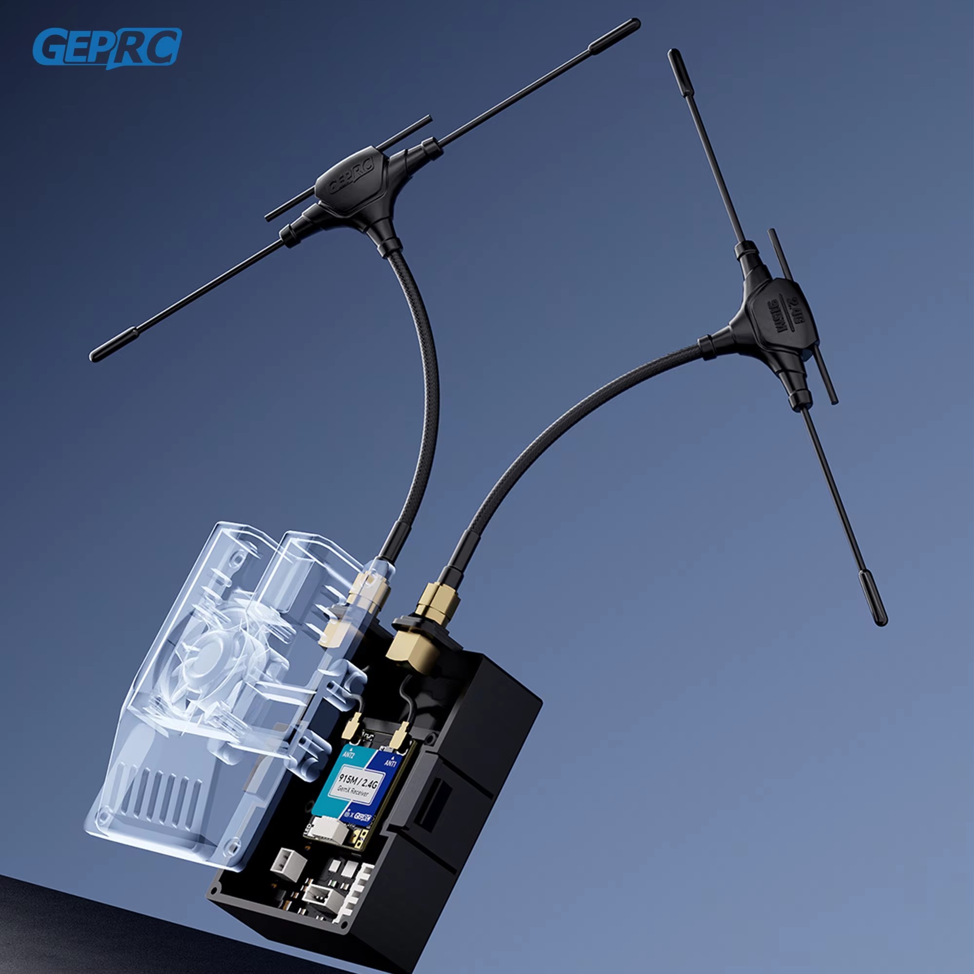 Fpv Drone Quadcopter - Quadcopterドローン部品,gemini xrossbandレシーバー,デュアルRFチップ,日曜大工fpv,longrangeフリースタイル,txモジュール,elrs 915m,2.4g,1000hz
