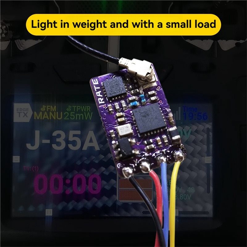 Fpv Drone Antenna - エクセレント-ELRS 2.4Gナノレシーバー CRSF/SBUS 25-500 Hz高速リフレッシュレート、90mm T型アンテナ搭載、FPV長距離フリースタイルドローン用