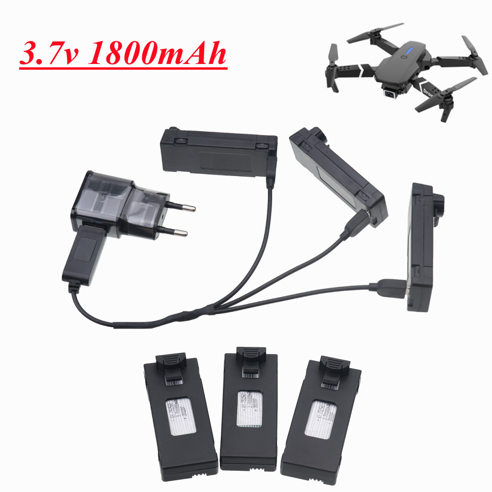 ミニUavドローンバッテリー,RCクワッドコプター,3.7v - Eachine Drone E58 のレビューと価格