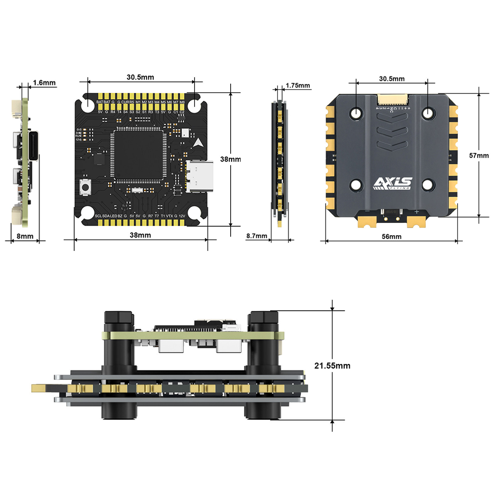 Axisflying Argus Pro ECO F722  - Fpv Drone Esc のレビューと価格