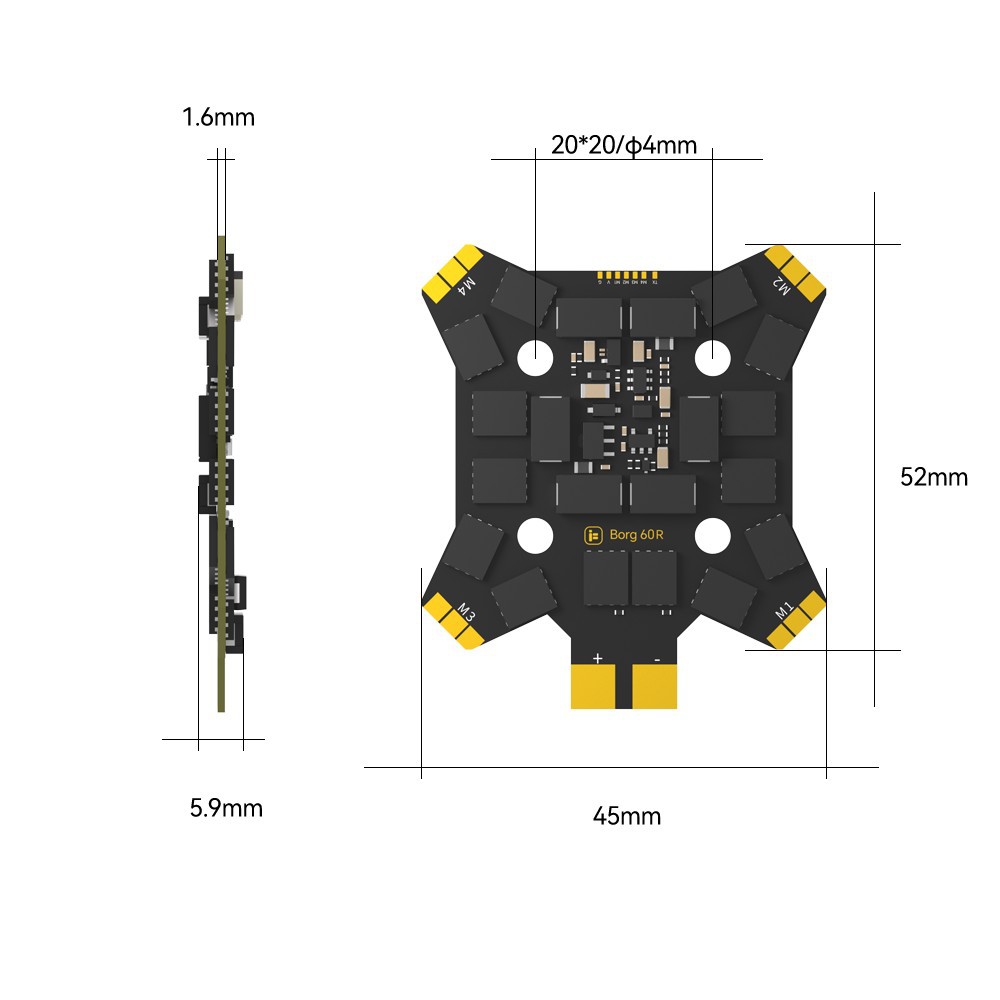 iFlight Borg Mini H7 (ICM42688 - Fpv Drone Antenna のレビューと価格
